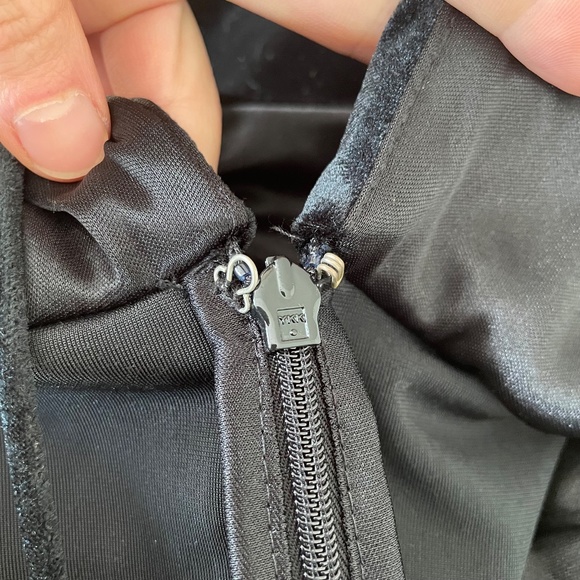 Jenny Yoo Cowl Neck Velvet Bridesmaid Gown Black Sullivan Maxi Dress - Picture 7 of 10